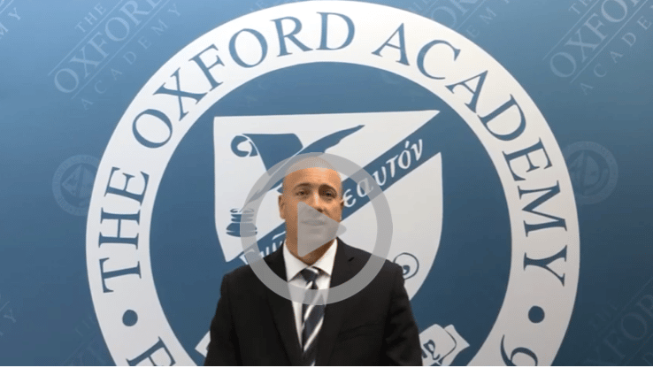 The oxford academy logo.